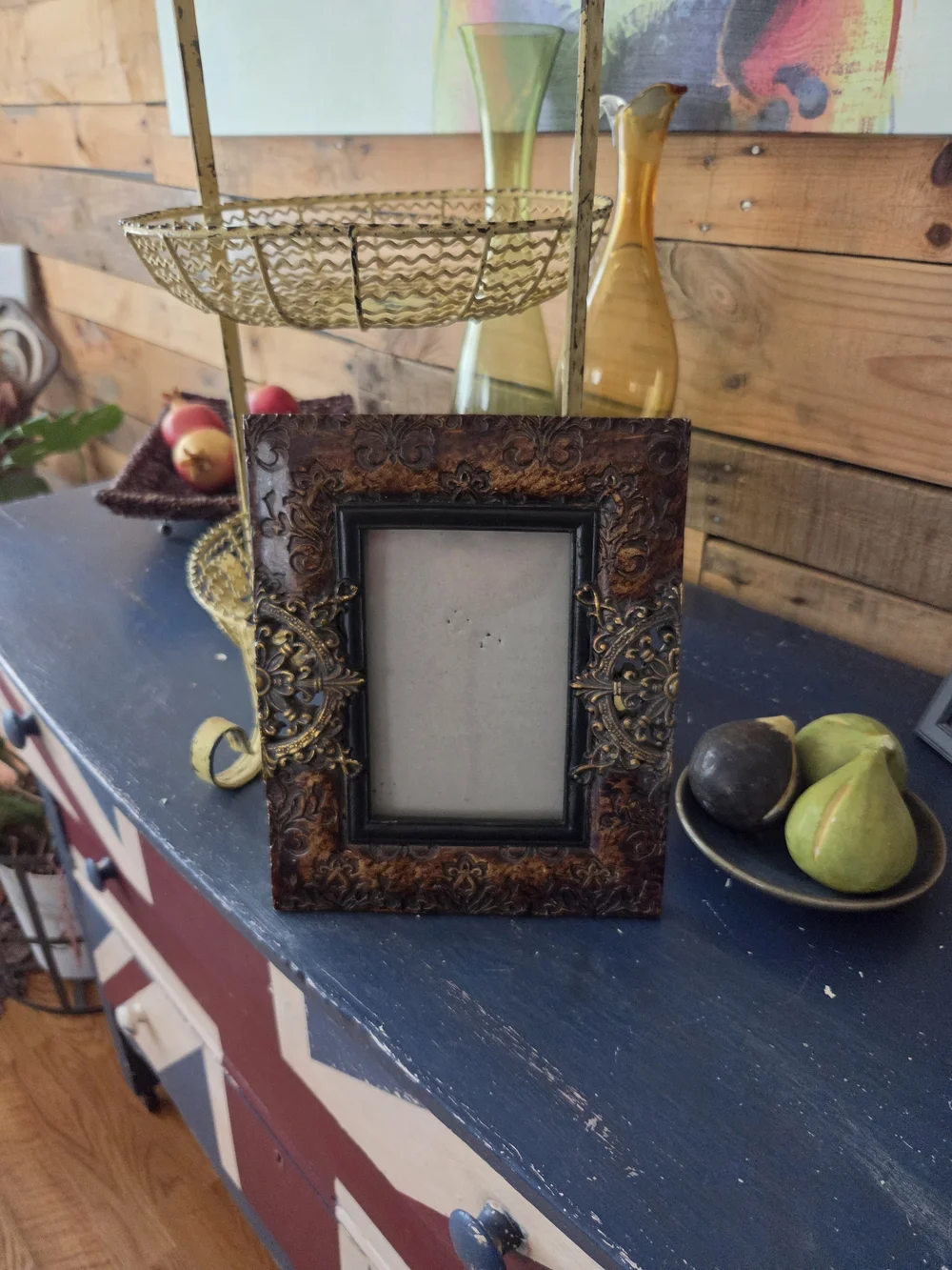 Ornate Brown and Gold Decorative Photo Frame - Classic Home Accents